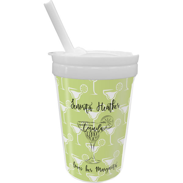 Custom Margarita Lover Sippy Cup with Straw (Personalized)