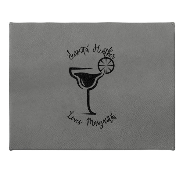 Margarita Lover Small Engraved Gift Box with Leather Lid - Approval