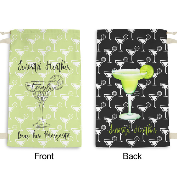 Margarita Lover Small Laundry Bag - Front & Back View