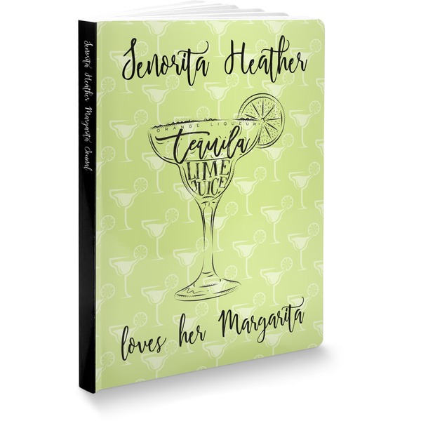 Custom Margarita Lover Softbound Notebook - 5.75" x 8" (Personalized)