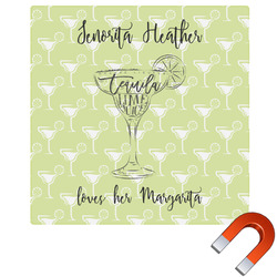 Margarita Lover Square Car Magnet - 10" (Personalized)