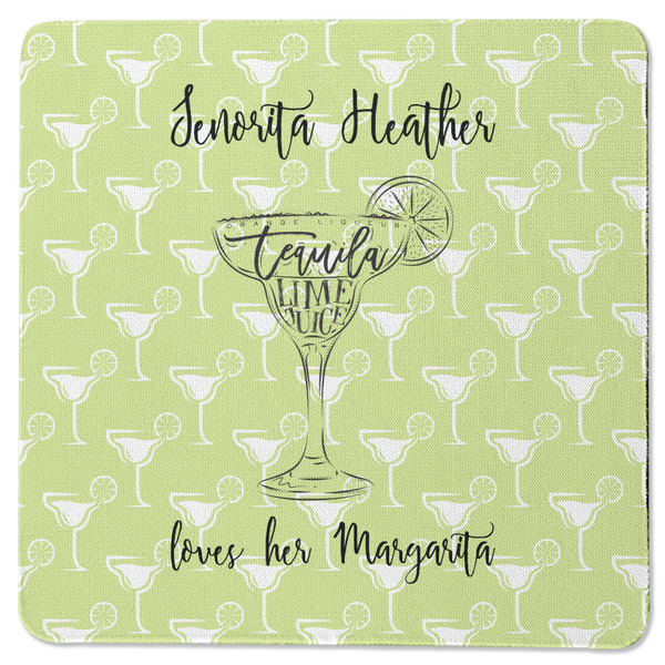 Margarita Lover Square Coaster Rubber Back - Single