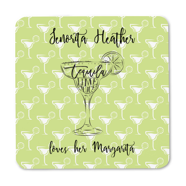 Margarita Lover Square Fridge Magnet - FRONT