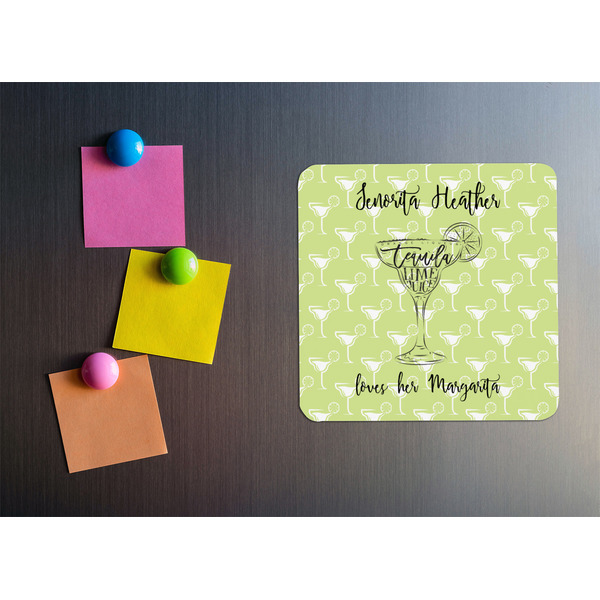 Margarita Lover Square Fridge Magnet - LIFESTYLE