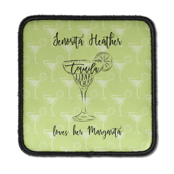 Custom Margarita Lover Iron On Square Patch w/ Name or Text