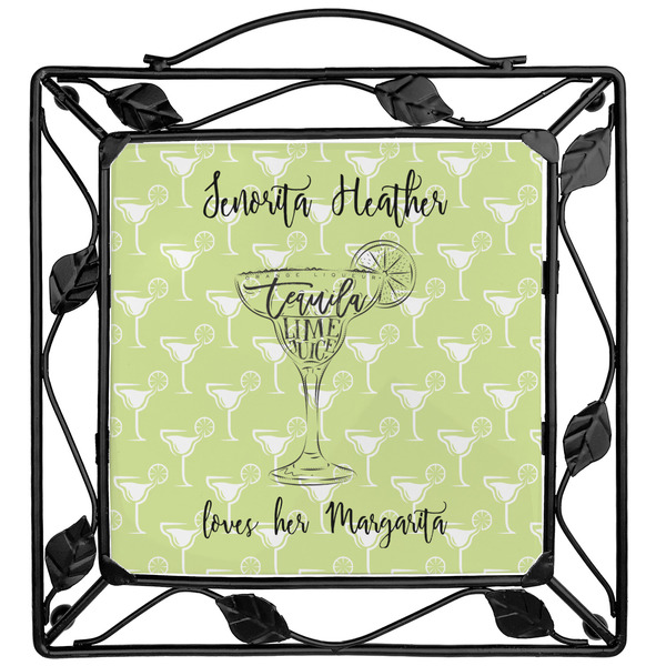 Custom Margarita Lover Square Trivet (Personalized)