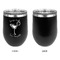 Margarita Lover Stainless Wine Tumblers - Black - Single Sided - Approval