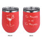 Margarita Lover Stainless Wine Tumblers - Coral - Double Sided - Approval