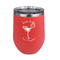 Margarita Lover Stainless Wine Tumblers - Coral - Double Sided - Front