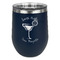Margarita Lover Stemless Stainless Steel Wine Tumbler - Navy - Double Sided (Personalized)