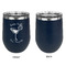 Margarita Lover Stainless Wine Tumblers - Navy - Single Sided - Approval