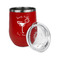 Margarita Lover Stainless Wine Tumblers - Red - Double Sided - Alt View