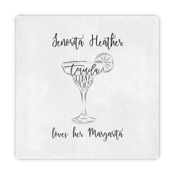 Custom Margarita Lover Standard Decorative Napkins (Personalized)