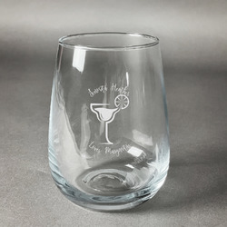Margarita Lover Stemless Wine Glass (Single) (Personalized)