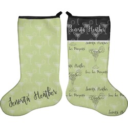 Margarita Lover Holiday Stocking - Double-Sided - Neoprene (Personalized)