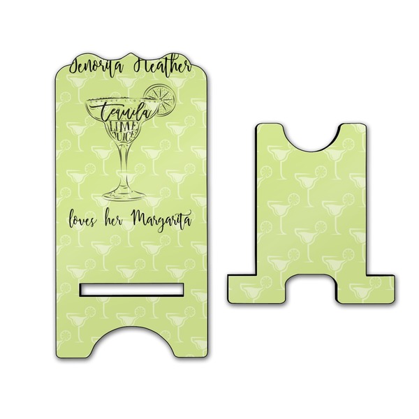 Margarita Lover Stylized Phone Stand - Front & Back - Large