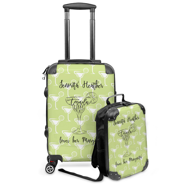 Custom Margarita Lover Kids 2-Piece Luggage Set - Suitcase & Backpack (Personalized)