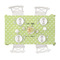 Margarita Lover Tablecloths (58"x102") - TOP VIEW (with plates)