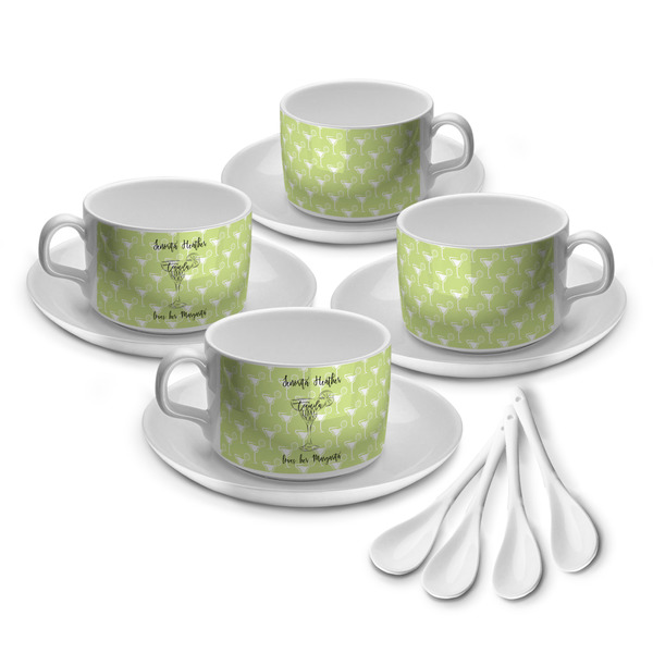Custom Margarita Lover Tea Cup - Set of 4 (Personalized)