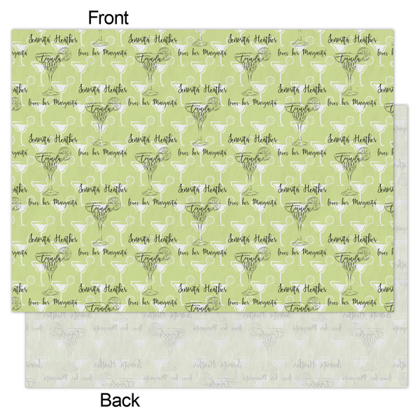 Margarita Lover Tissue Paper - Lightweight - Large - Front & Back