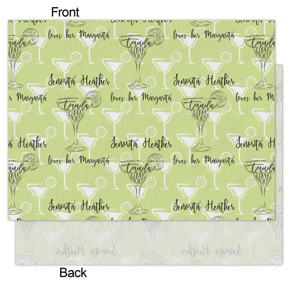 Margarita Lover Tissue Paper - Lightweight - Medium - Front & Back