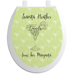 Margarita Lover Toilet Seat Decal (Personalized)