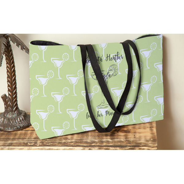 Margarita Lover Tote w/Black Handles - Lifestyle View