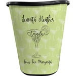 Margarita Lover Waste Basket - Double Sided (Black) (Personalized)