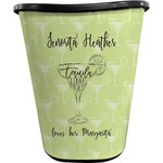 Margarita Lover Waste Basket - Single Sided (Black) (Personalized)