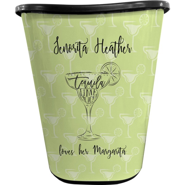Margarita Lover Trash Can Black