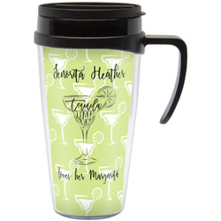 Margarita Lover Acrylic Travel Mug with Handle (Personalized)