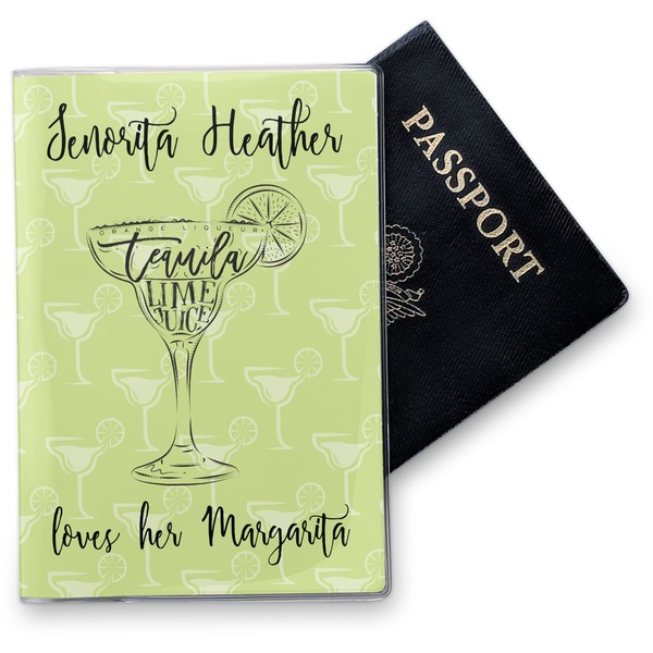 Custom Margarita Lover Vinyl Passport Holder (Personalized)