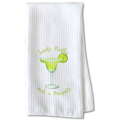 Margarita Lover Kitchen Towel - Waffle Weave - Partial Print (Personalized)