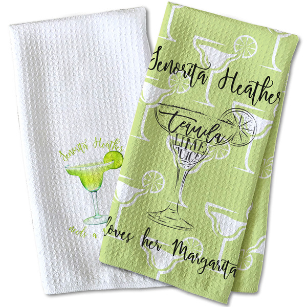 Margarita Lover Waffle Weave Towels - Two Print Styles
