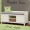 Margarita Lover Wall Name Decal Above Storage bench