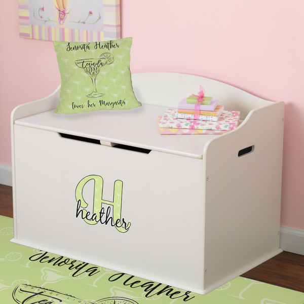 Margarita Lover Wall Name & Initial Small on Toy Chest