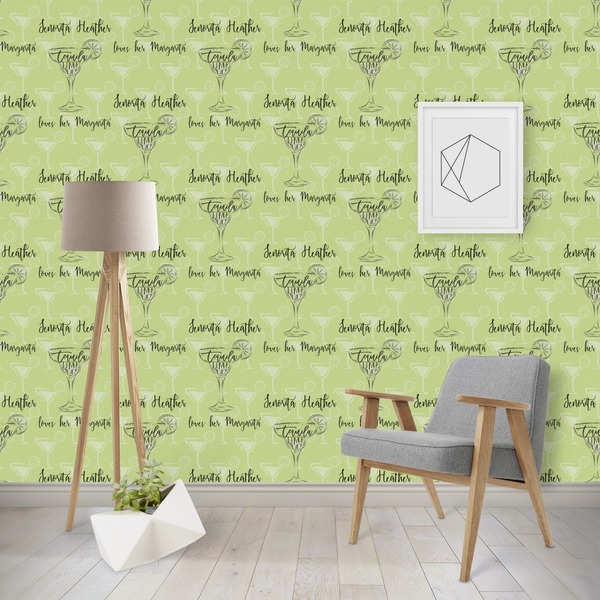 Custom Margarita Lover Wallpaper & Surface Covering (Peel & Stick - Repositionable)