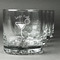 Margarita Lover Whiskey Glasses Set of 4 - Engraved Front