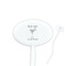 Margarita Lover 7" Oval Plastic Stir Sticks - White - Single Sided (Personalized)