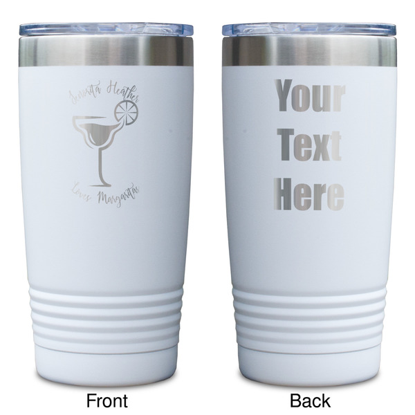 Margarita Lover White Polar Camel Tumbler - 20oz - Double Sided - Approval