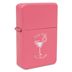 Margarita Lover Windproof Lighter - Pink - Single Sided (Personalized)