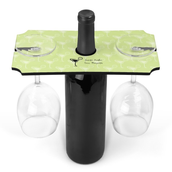 Custom Margarita Lover Wine Bottle & Glass Holder (Personalized)