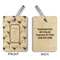 Margarita Lover Wood Luggage Tags - Rectangle - Approval