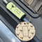 Margarita Lover Wood Luggage Tags - Round - Lifestyle