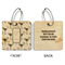 Margarita Lover Wood Luggage Tags - Square - Approval