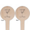 Margarita Lover Wooden 4" Food Pick - Round - Double Sided - Front & Back