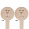 Margarita Lover Wooden 6" Food Pick - Round - Double Sided - Front & Back