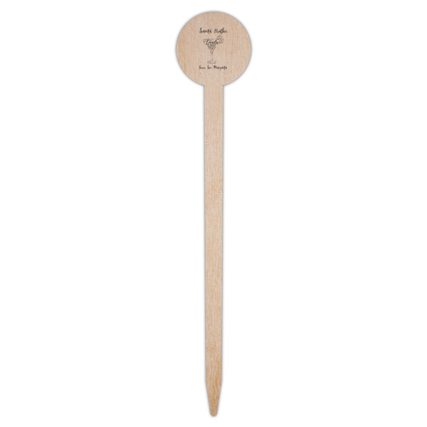 Margarita Lover Wooden 6" Food Pick - Round - Single Pick