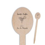 Margarita Lover Oval Wooden Food Picks - Single Sided (Personalized)