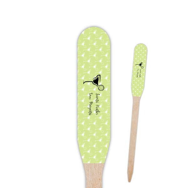 Custom Margarita Lover Paddle Wooden Food Picks - Single Sided (Personalized)